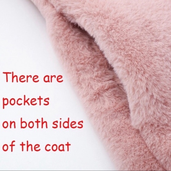✨Baby Pink Plush Faux Fur Coat✨ - Picture 4 of 8